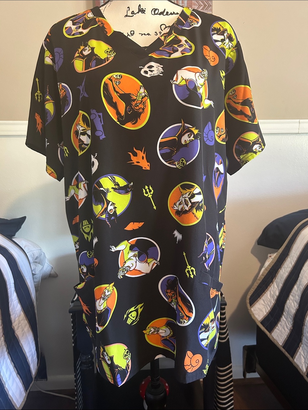 Disney Villains Women's Scrub Top